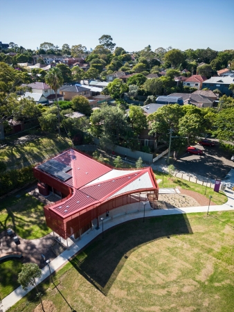 Gemeinschaftspavillon bei Sydney von Sam Crawford Architects