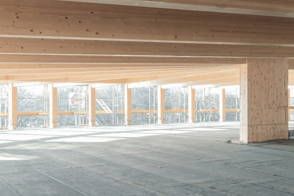 Die Spannweite und Hhe liee eine sptere Umnutzung zu