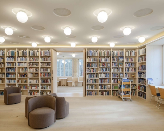 Innenaufnahme Bibliothek