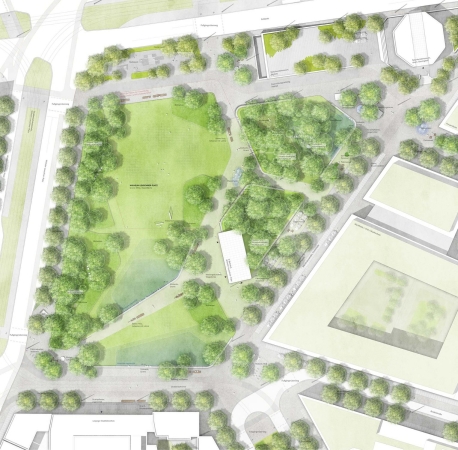 2. Preis: Planorama Landschaftsarchitektur, Maik B�hmer (Berlin), Platzgestaltung