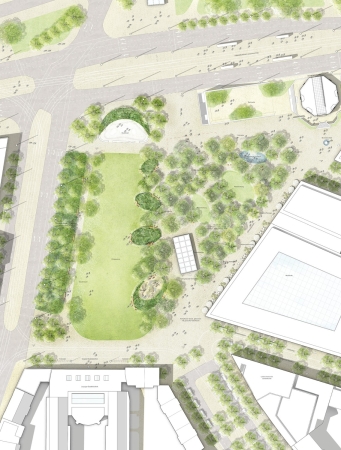 Anerkennung: Lohaus Carl Khlmos (Hannover), Platzgestaltung