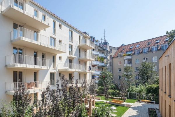 Kategorie Intelligente Nachverdichtung: 2. Preis Wohnbebauung Weinbauernstra�e, M�nchen