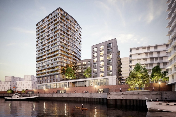 Kategorie �kologische Wirklichkeit: 3. Preis Holzbauhochhaus �Roots�, Hamburg