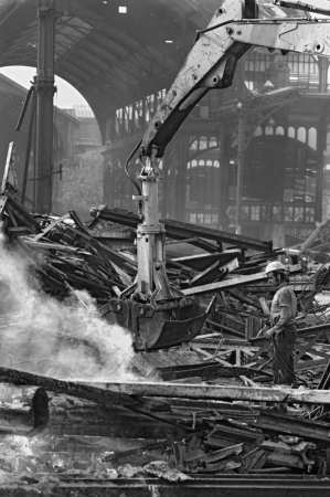 Wegwerfarchitektur: Abbruch von Les Halles in Paris, 1971