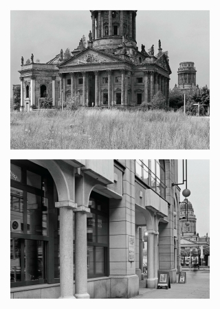 Timescape 1077 1077.0, April 11 1966, 11:40 h 1077.1, April 11 2002, 11:40 h Gendarmenmarkt, Berlin-Mitte