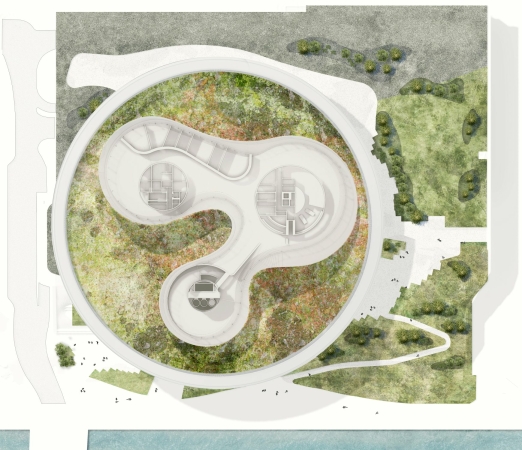 Stilisierte Dachaufsicht