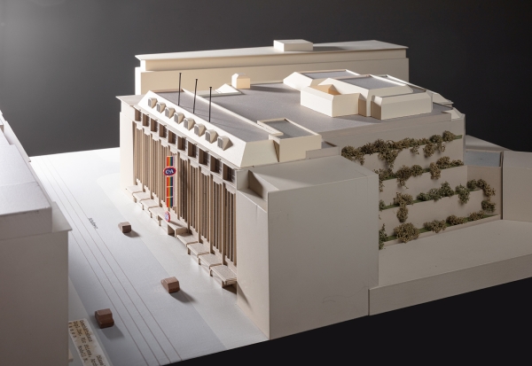 Architekturmodell, C&A Dsseldorf, um 1989