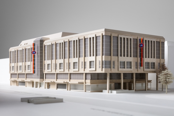 Architekturmodell, C&A Frankfurt, um 1988