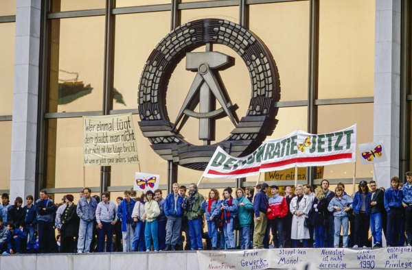 Demonstrierende am 4.11.1989