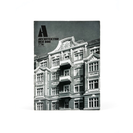 Zeitschrift Architektur der DDR, 1976, Hrsg.: Bauakademie der DDR und Bund der Architekten der DDR, Gestaltung: Erich Blocksdorf, Verlag: VEB Verlag fr Bauwesen
