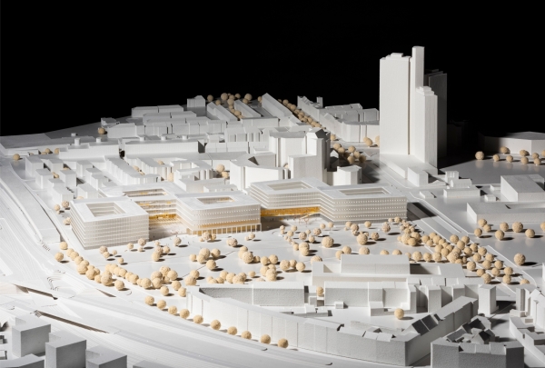Anerkennung: HENN mit LATZ+Partner LandschaftsArchitektur Stadtplanung Partnerschaft; Modellfoto