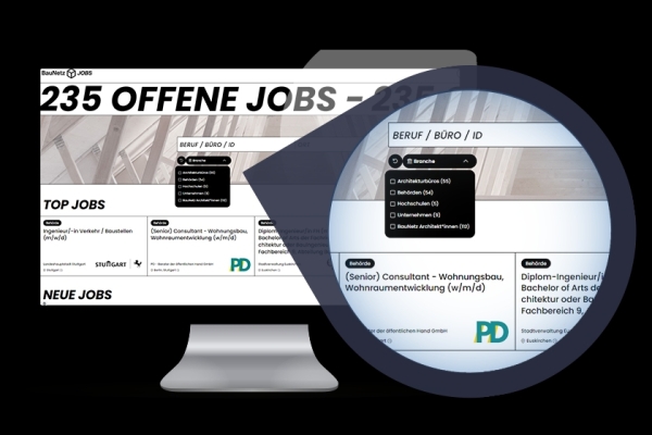 Eine Filtermglichkeit nach Beruf, Branche, Kompetenz oder Ort sowie die Umkreissuche ermglichen eine schnelle und optimierte Suche nach passenden Angeboten.