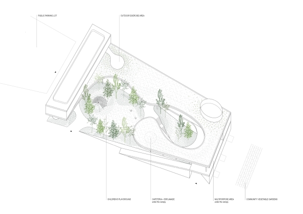 Axonometrie ffentliche Bereiche
