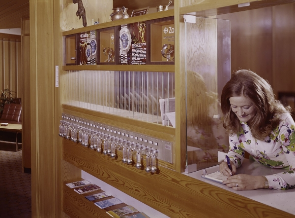 Hotel Mischabel in Saas-Fee, um 1970