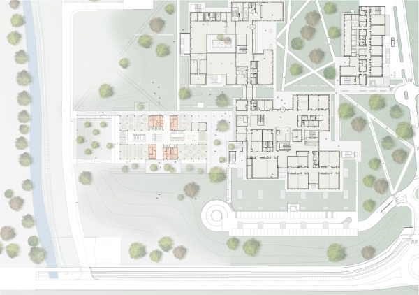 Lageplan mit Erdgeschoss