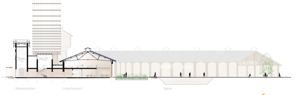 2. Preis: Gewers & Pudewill (Berlin); Schnitt Lokschuppen I