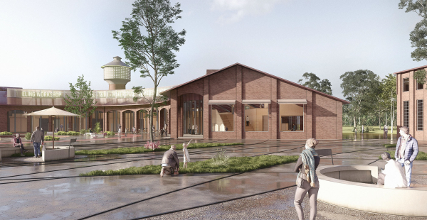 1. Preis: AFF Architekten (Berlin/Lausanne) mit Landschafts.Architektur Birgit Hammer (Berlin); Visualisierung