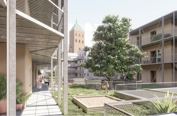 Jurypreis: „Housing Now!“ von Franziska Müller und Britta Schebesta (RWTH Aachen)