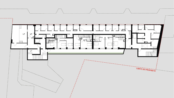 Gebude A, Grundriss Erdgeschoss