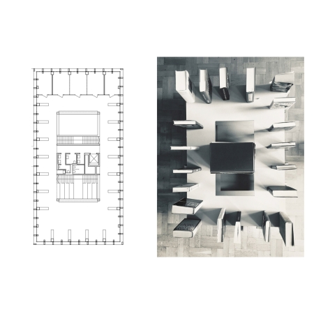 Grundriss Neubau Bibliothek