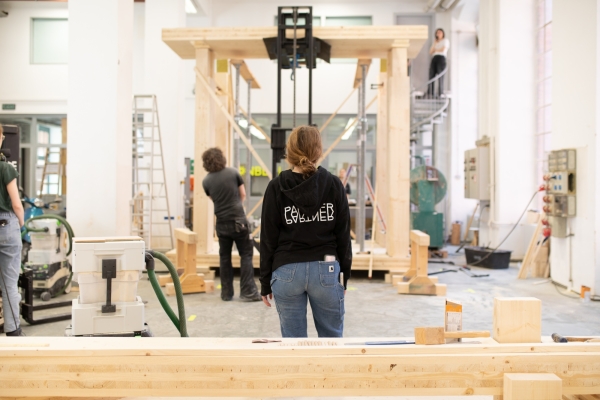 Mock-up f�r Holzhochhaus in Berlin