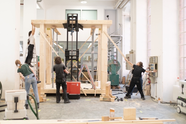 Mock-up für Holzhochhaus in Berlin