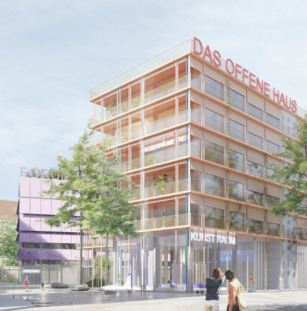 2. Preis: FAM Architekten Harting Koch Tran-Huu mit studio erde Berlin,  Perspektive