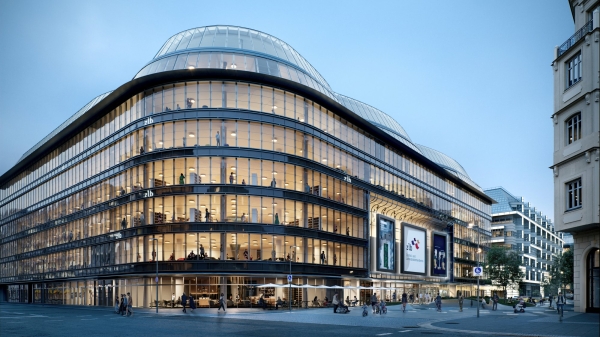 So könnte es aussehen, wenn die Zentrale Landesbibliothek Berlin in die Galeries Lafayette zöge.