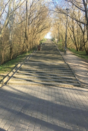 Park am Hgel des Warschauer Aufstandes in Warschau, Polen, vorherige Situation