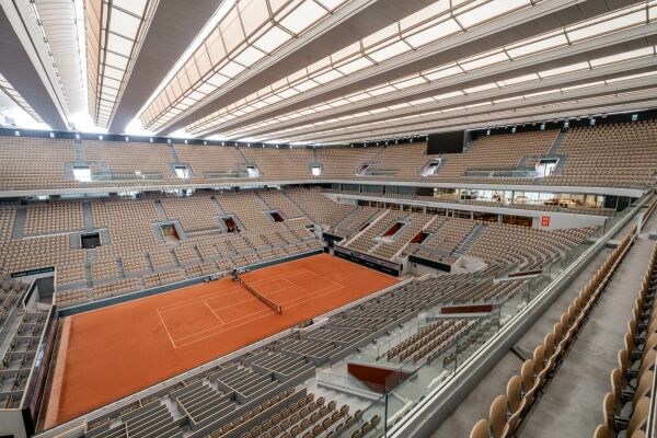 Das Stadion von Roland-Garros