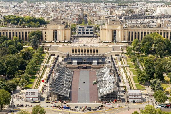In den Jardins du Trocadro werden Start und Ziel der Straenrennen im Radsport stattfinden.