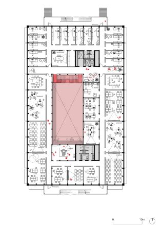 Grundriss Regelgeschoss Neubau Akademiegebude