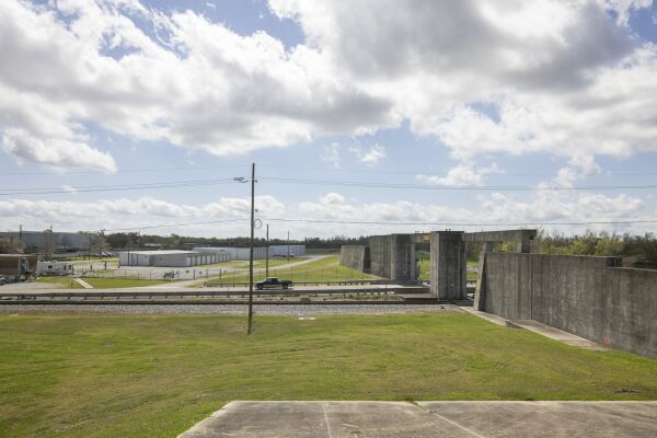 Sturmflutwehr des Hurricane & Storm Damage Risk Reduction System in New Orleans, 2018