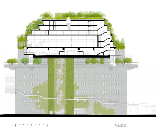 Schnitt (Planungsstand von 2015)