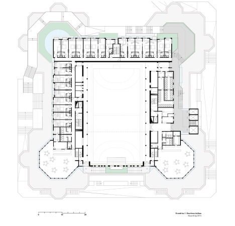 Grundriss Ebene 0 der Aufstockung (Planungsstand von 2015)