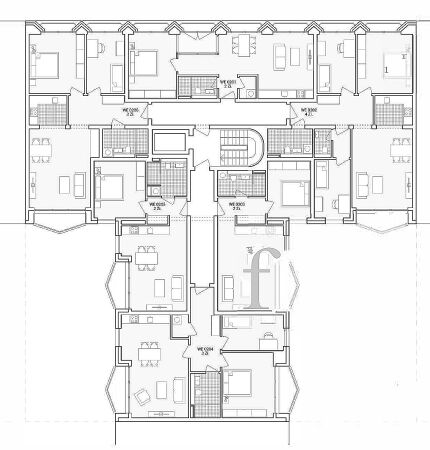 Los 2, 3. Preis: Lorenzen Mayer Architekten (Berlin): Grundriss Obergeschoss