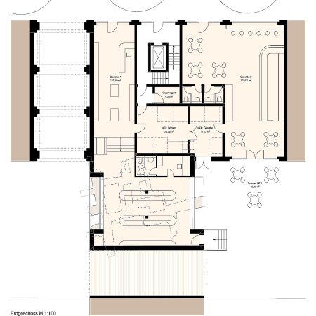 Los 2, 2. Preis: ARGE Von Ey Architektur mit Studio2020 Matzat Henkel (Berlin): Grundriss Erdgeschoss