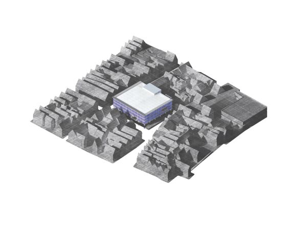 2: Preis: 700 Thesen/Haus der Demokratie, Axonometrie