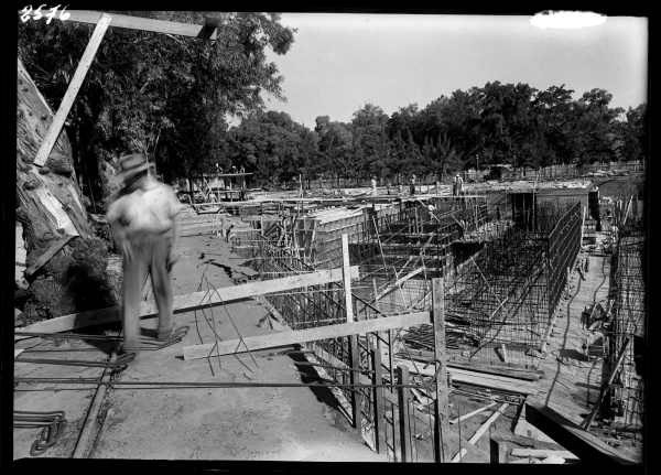 Baustelle des Sexto Panten 1950, Bild: Archivo Alberto Aquilino Lpez