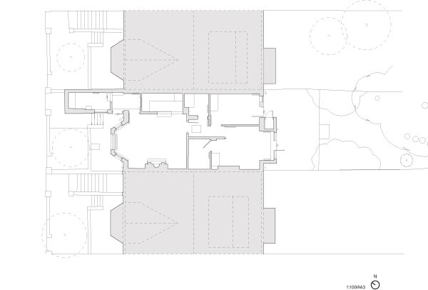 Bestandplan Erdgeschoss (vor dem Umbau)