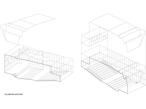 Axonometrie Auditorium