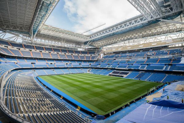 Das Bernabeu whrend des Umbaus, 2023