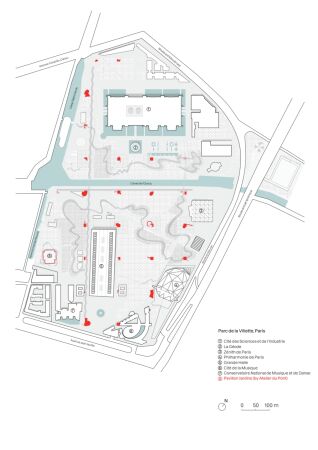 Verortung im Parc de la Villette