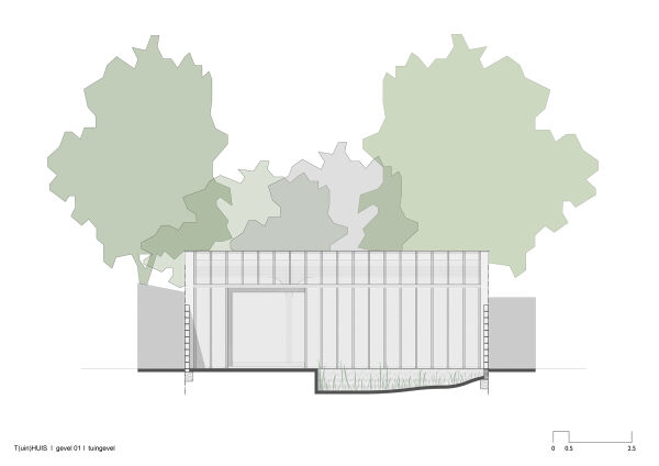 Gartenhaus in Gent von Atelier Janda Vanderghote