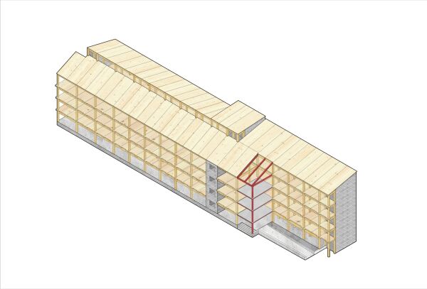 Axonometrie Tragwerk