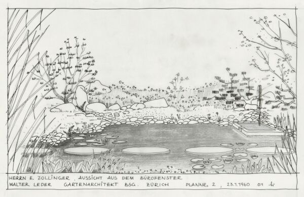 Walter Leder kombinierte nach dem Modell des buddhistischen Dreigestirns einen stehenden Hauptstein und zwei liegende Steine.