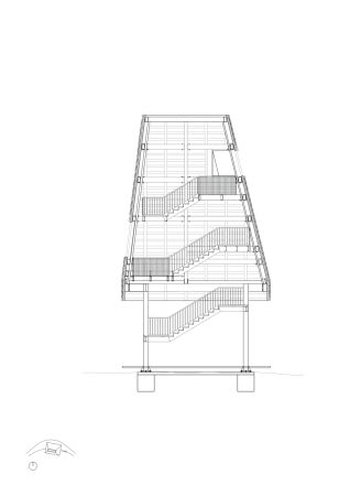 Schnitt Vogelturm 1:100