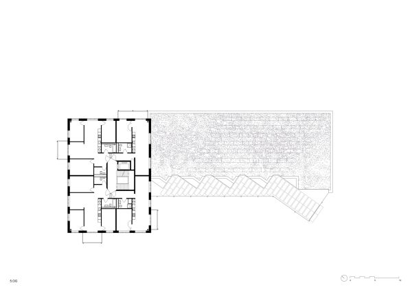 Grundriss Turm (4.-6. Obergeschoss)