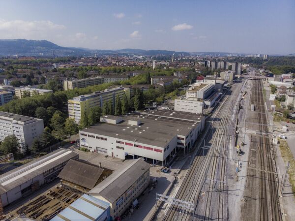 Luftaufnahme des Areals