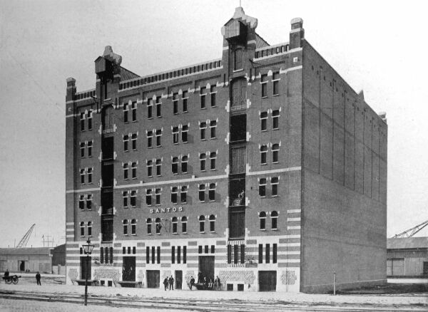 Santos, Aufnahme aus dem Jahr 1917 �Graafland_1917_Santos_bron CONTREI